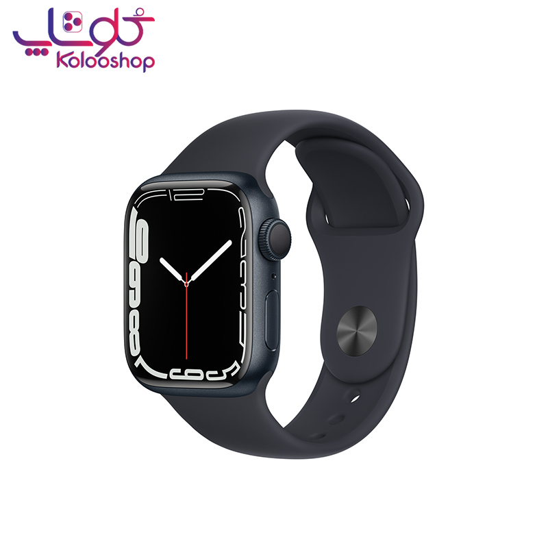 ساعت هوشمند اپل مدل Apple Watch Series 7 41mm آلومینیومی با بند اسپرت سیلیکون